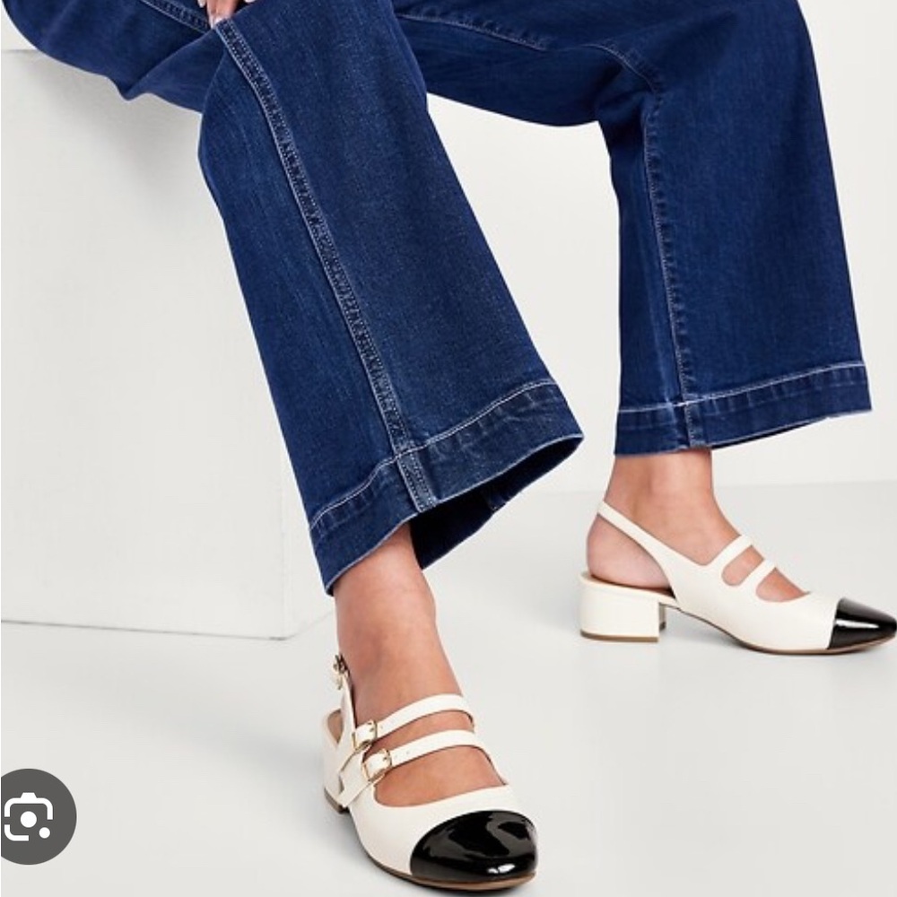 Two Tone Slingback Heel